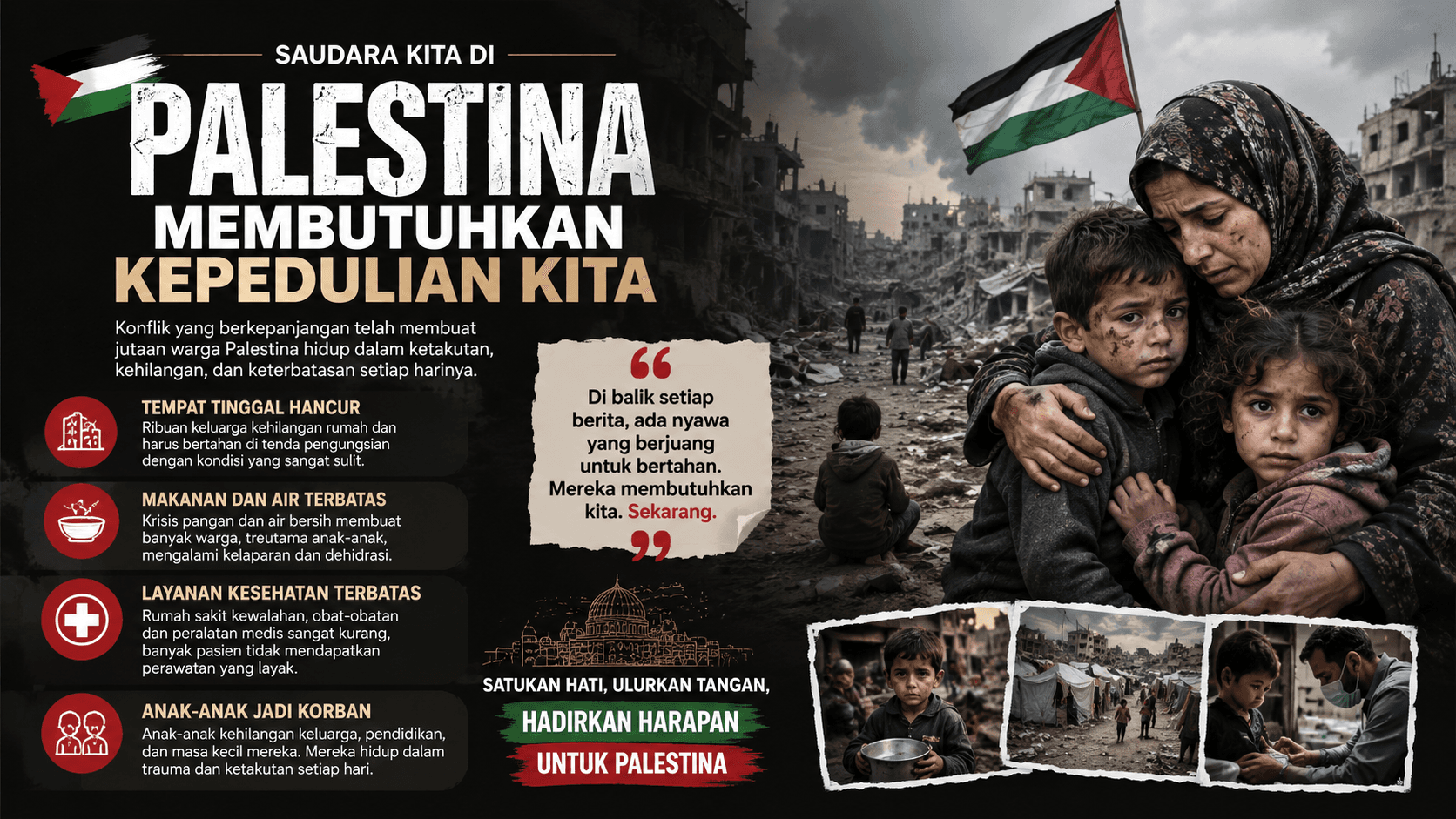 Bersama Ringankan Derita Saudara Kita di Palestina